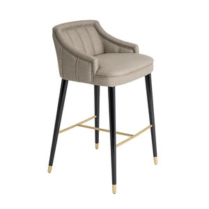 chaise de bar contemporaine / tapissée / avec repose-pieds / avec accoudoirs