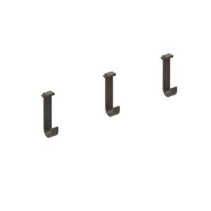 patère contemporaine / en aluminium / triple