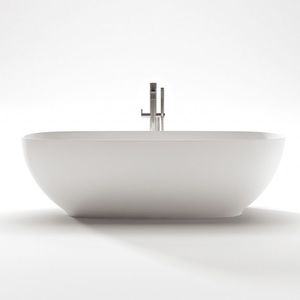 baignoire à poser / ovale / en composite