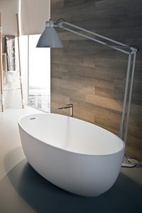 baignoire à poser / ovale / en composite