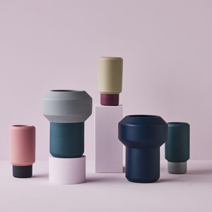 vase contemporain / en grès cérame