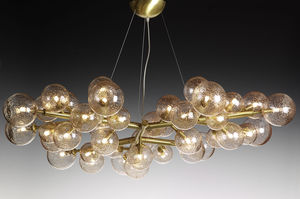 lustre design minimaliste / en verre soufflé / en verre de Murano / à LED