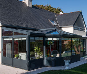véranda en aluminium / tout verre