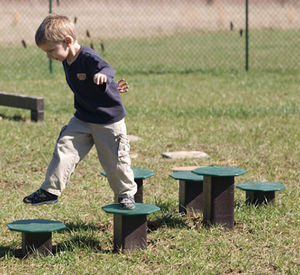 parcours d'obstacles pour aire de jeux