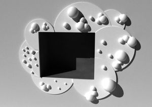 cheminée à bois / contemporaine / à foyer ouvert / à encastrer