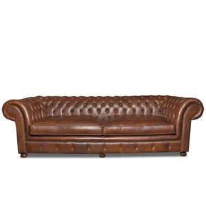 canapé chesterfield / en cuir / contract / pour hôtel