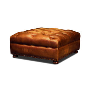ottoman classique / en cuir / contract / pour hôtel