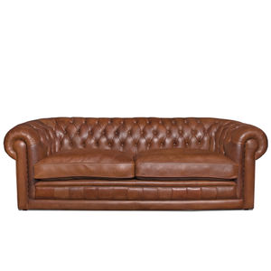 canapé chesterfield / en cuir / contract / pour hôtel