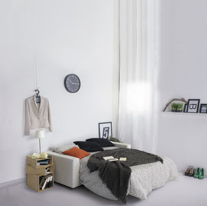 canapé lit / contemporain / en tissu / contract