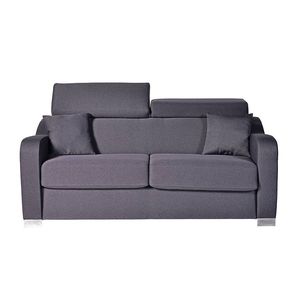 canapé lit / contemporain / en tissu / en métal chromé