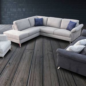 canapé d'angle / lit / contemporain / en tissu