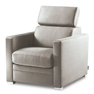 fauteuil contemporain / en tissu / en cuir / inclinable