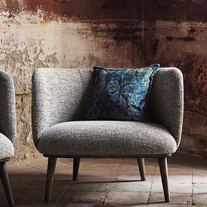 tissu d'ameublement / uni / en polyester / en lin