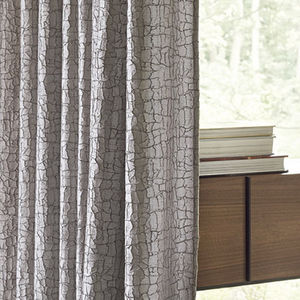 tissu pour rideaux / à motif géométrique / en polyester / en lin