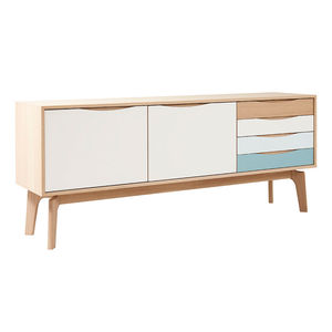 Buffet haut CURVE PBJ Design House contemporain en chêne en noyer