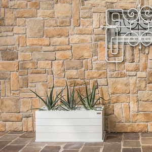 jardinière en aluminium / en béton / rectangulaire / sur mesure