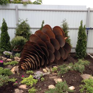 sculpture en acier corten / d'extérieur / pour espace public