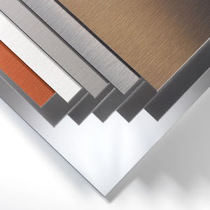 panneau composite de revêtement / en métal / pour bardage de façade