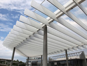 panneau de construction / en aluminium / composite / pour aménagement extérieur