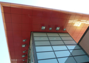 panneau de revêtement / en aluminium / composite / pour aménagement extérieur