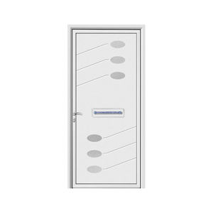 porte d'entrée / battante / en aluminium / en inox