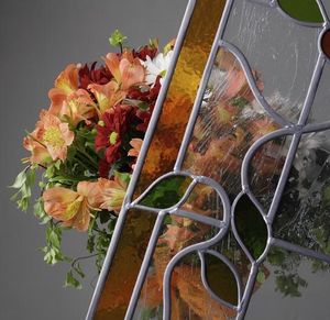 panneau en verre de sécurité / à motif / pour porte / plat