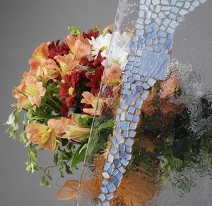 panneau en verre de sécurité / à motif / pour porte / plat
