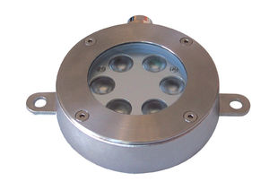 luminaire apparent / à LED / rond / en inox