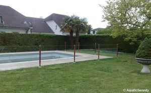 barrière de protection / fixe / en verre / de piscine