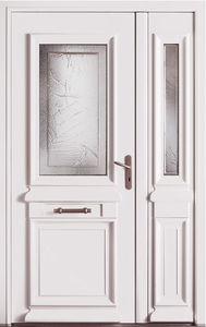 porte d'entrée / battante / en aluminium / acoustique