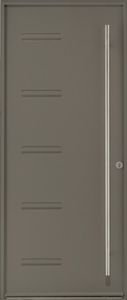 porte d'entrée / battante / en acier