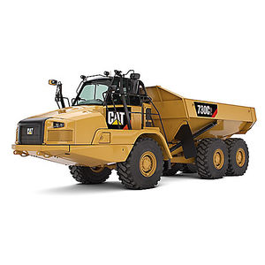 tombereau à déchargement par l'arrière / articulé / sur pneus / diesel