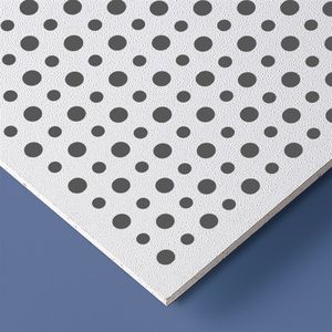 panneau acoustique PVC / pour agencement intérieur / perforé / pour établissement public