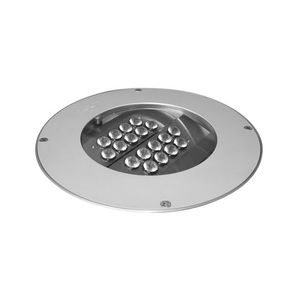 luminaire encastrable au sol / à LED / rond / d'extérieur
