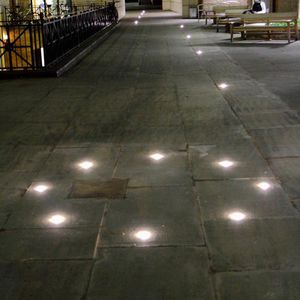 luminaire encastrable au sol / à LED / rond / d'extérieur