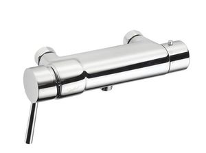 mitigeur de douche / mural / en chrome / thermostatique
