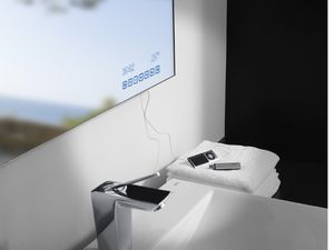 miroir mural / contemporain / rectangulaire / de salle de bain
