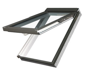 fenêtre de toit à projection / à pivot / en PVC / à double vitrage