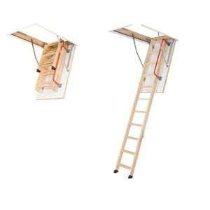 échelle escamotable / bois