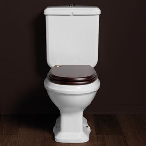WC à poser / en céramique / avec bouton de chasse d'eau