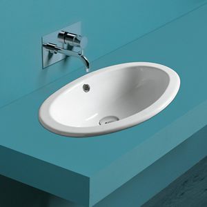 vasque à encastrer / ovale / en céramique / contemporaine