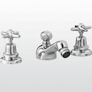 mélangeur pour bidet / à poser / en métal chromé / de salle de bain