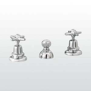 mélangeur pour bidet / à poser / en laiton / en nickel