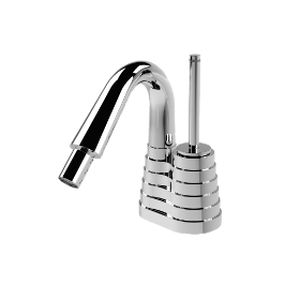 mitigeur pour bidet / en métal chromé / 1 trou