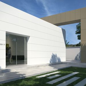 carrelage d'extérieur / mural / en grès cérame / uni
