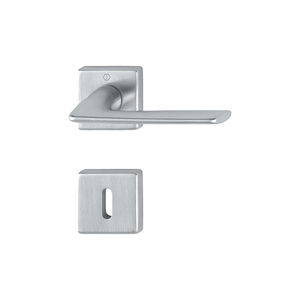 poignée de porte / en laiton / contemporaine / avec serrure intégrée