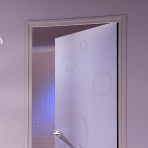 porte d'intérieur / battante / en stratifié / étanche