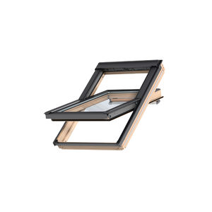 fenêtre de toit à pivot / en bois / en aluminium / à double vitrage