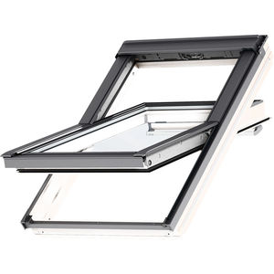 fenêtre de toit à pivot / en bois / en aluminium / à double vitrage