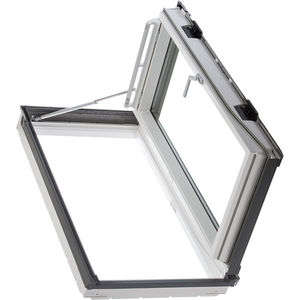 fenêtre de toit à projection / en bois / en aluminium / à double vitrage